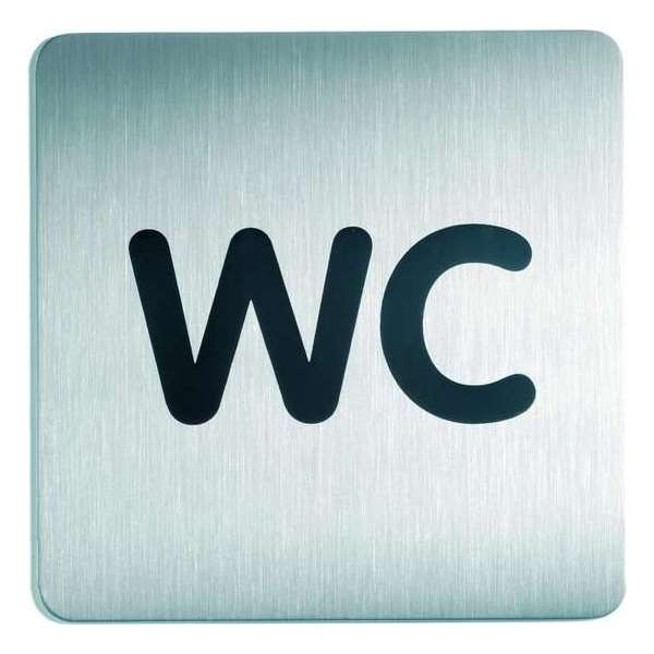 RVS Pictogram 150x150mm WC RVS Pictogram 150x150mm WC