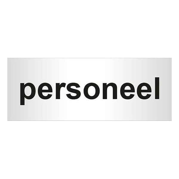 Aluminium deurbordje bedrukt met tekst personeel - 130 mm x 50 mm x 0,5 mm - Deur tekstbordje personeel - Promessa-Design. Aluminium deurbordje bedrukt met tekst personeel - 130 mm x 50 mm x 0,5 mm - Deur tekstbordje personeel - Promessa-Design.