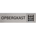 Aluminium Deurbordje Opbergkast 165x45mm met tape