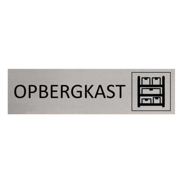 Aluminium Deurbordje Opbergkast 165x45mm met tape