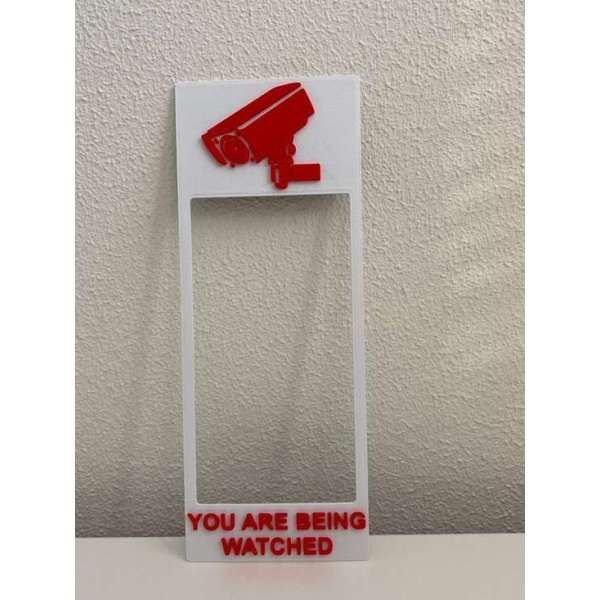 3D Doorbell Art - Ring Deurbel - Ring Doorbell - You are being watched - CCTV warning - Camera waarschuwing 3D Doorbell Art - Ring Deurbel - Ring Doorbell - You are being watched - CCTV warning - Camera waarschuwing