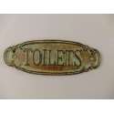 MadDeco - toilet - bordje - toilets - ovaal - groen