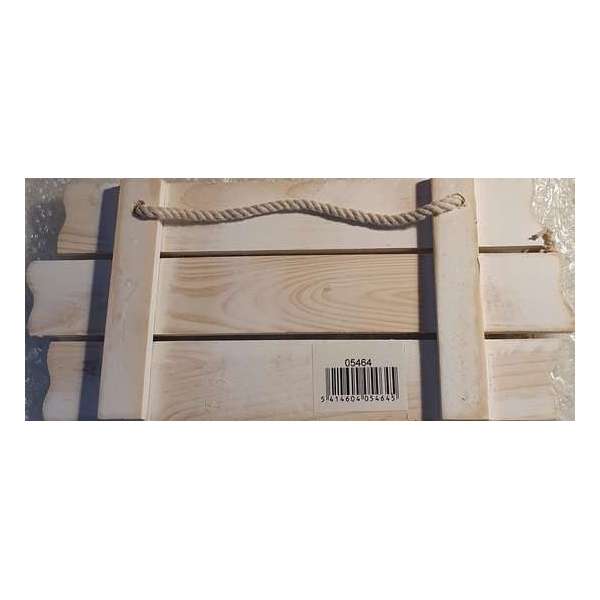 Toilet - Wand-Deurbord - Hout - Zeeleven - 24 x 11 x 2 cm - Met Ophanglus van Gedraaid Touw Toilet - Wand-Deurbord - Hout - Zeeleven - 24 x 11 x 2 cm - Met Ophanglus van Gedraaid Touw