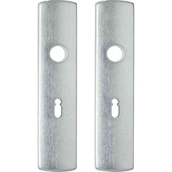 AXA klikschild set met kastdeurslot krukgat SL 56 | ALUMINIUM AXA klikschild set met kastdeurslot krukgat SL 56 | ALUMINIUM