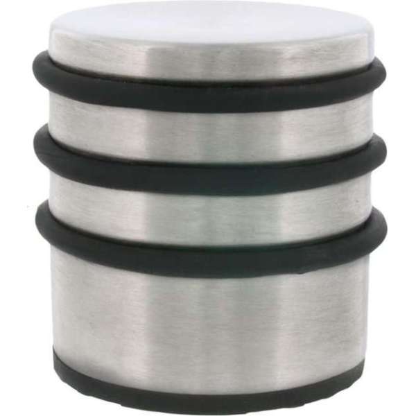 Wovar Deurstopper RVS 75 x 90 mm Rond - Per stuk Wovar Deurstopper RVS 75 x 90 mm Rond - Per stuk