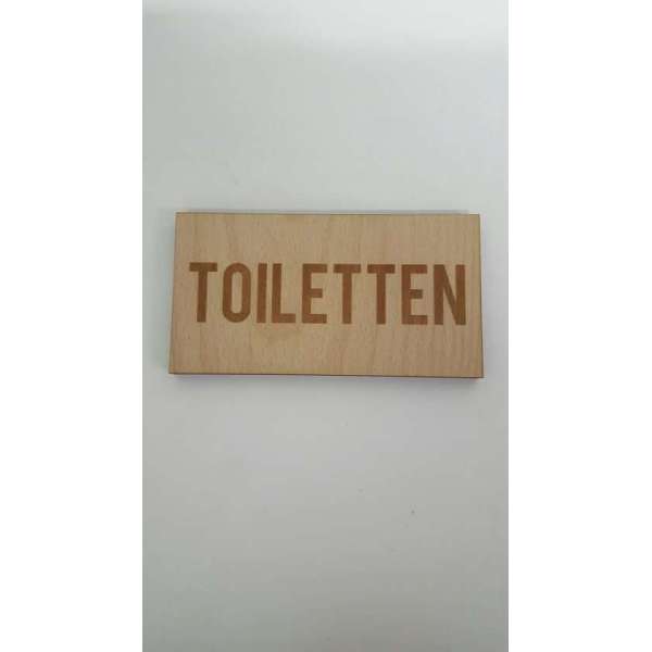 Bordje tekst Toiletten - klein Bordje tekst Toiletten - klein