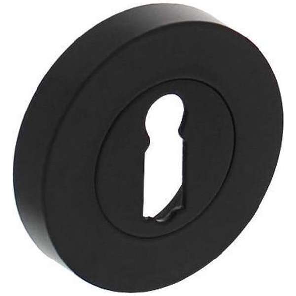 Intersteel Rozet met sleutelgat 52x10mm mat zwart Intersteel Rozet met sleutelgat 52x10mm mat zwart