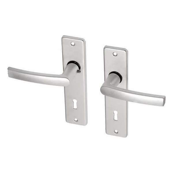 Wovar Deurkruk met schild SL72 aluminium blokmodel - Per Set Wovar Deurkruk met schild SL72 aluminium blokmodel - Per Set