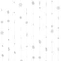 2LIF Snowfall Wit Draadgordijn deur - 90 x 250 cm