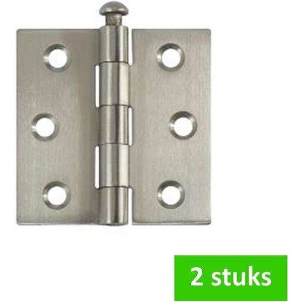 i-FIX scharnier met losse pen | 63 x 63 mm | verzinkt | 2 STUKS i-FIX scharnier met losse pen | 63 x 63 mm | verzinkt | 2 STUKS