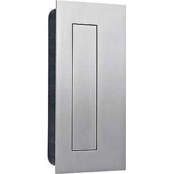Schuifdeurkom Rechthoekig met veerklep 135x70x17mm RVS