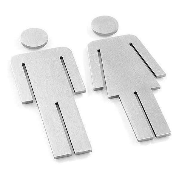ZACK Indici Vrouw Man - Symbool - Roestvrij Staal ZACK Indici Vrouw Man - Symbool - Roestvrij Staal