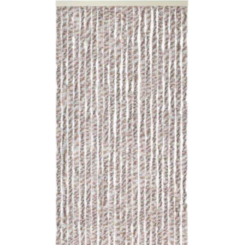 Kattenstaart Vliegengordijn - 90x220 cm - Grijs/Bruin/Wit