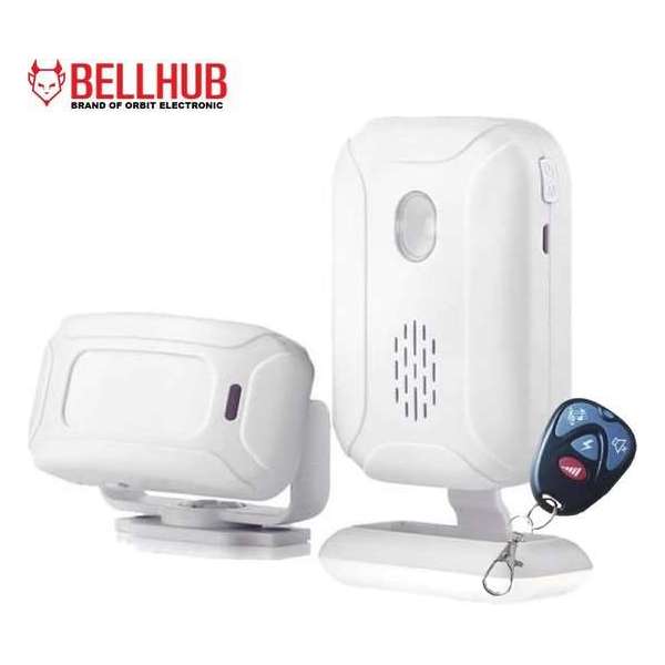 Bellhub - Entreemelder met Beweging Detector + Afstandsbediening - Toegangsmelder - Plug & Play – Winkelbel met Sensor Bellhub - Entreemelder met Beweging Detector + Afstandsbediening - Toegangsmelder - Plug & Play – Winkelbel met Sensor
