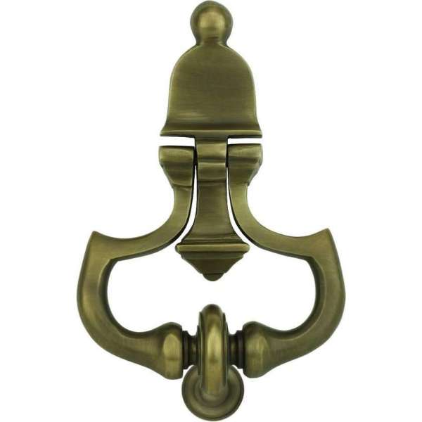 Klopper voordeur messing brons antiek Brilon - 162 mm Klopper voordeur messing brons antiek Brilon - 162 mm