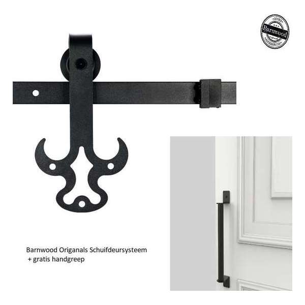 Barnwood Originals Schuifdeursysteem Stier inclusief handgreep Barnwood Originals Schuifdeursysteem Stier inclusief handgreep