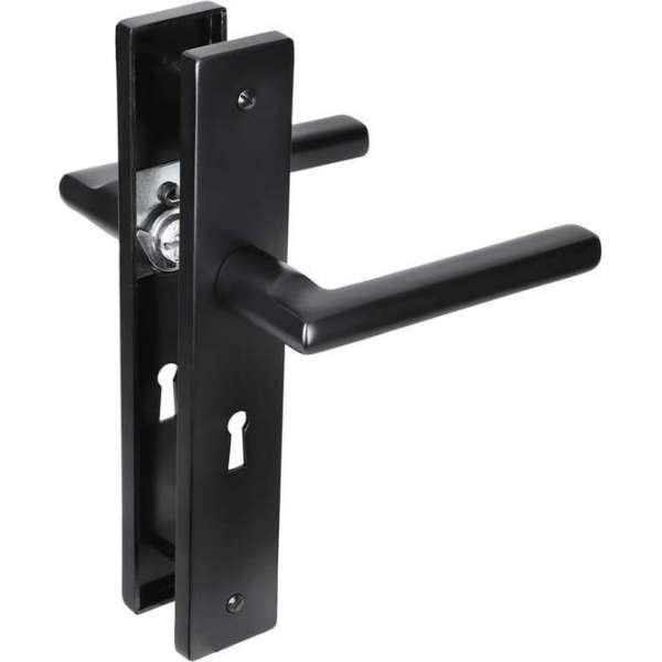 Impresso Redhill Deurklink Zwart – Deurbeslag – Vierkant – Deurschild met Schroeven en Sleutelgat Impresso Redhill Deurklink Zwart – Deurbeslag – Vierkant – Deurschild met Schroeven en Sleutelgat