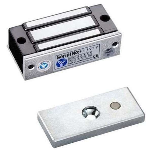YLI YM-70N-S mini elektromagnetisch slot opbouw kleefmagneet 70KG 12/24VDC fail safe met signaal uitgang YLI YM-70N-S mini elektromagnetisch slot opbouw kleefmagneet 70KG 12/24VDC fail safe met signaal uitgang