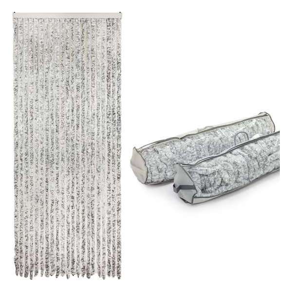 MaxxHome Kattenstaart Vliegengordijn - Deurgordijn - 90x220cm - Grijs MaxxHome Kattenstaart Vliegengordijn - Deurgordijn - 90x220cm - Grijs