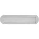Intersteel Brievenbus ovaal met klep/regenrand rvs geborsteld