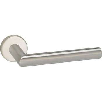 Impresso Harrow Deurklink – Deurbeslag – Rond – Rozet – Zilver