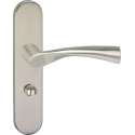 Impresso Wigston Deurklink – Deurbeslag – Ovaal – Deurschild met Toiletsluiting – Zilver