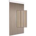 DEGOR Luxe Vliegengordijn/deurgordijn Lamellen transparant-zwart 90x210