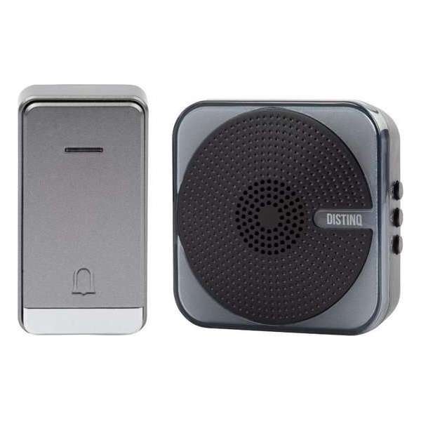 DistinQ Draadloze Deurbel - 1 plug & play speaker - LED verlichting voor visuele ondersteuning DistinQ Draadloze Deurbel - 1 plug & play speaker - LED verlichting voor visuele ondersteuning
