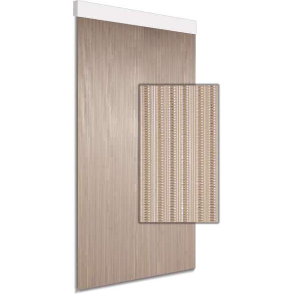 DEGOR Luxe Vliegengordijn/deurgordijn lamellen transparant-wit 90x210 DEGOR Luxe Vliegengordijn/deurgordijn lamellen transparant-wit 90x210