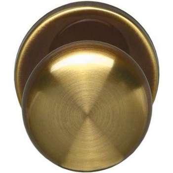 Intersteel Voordeurknop Paddenstoel messing gebruineerd
