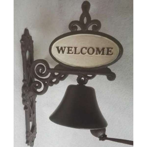 Deurbel gietijzer Welcome - gietijzeren bel Deurbel gietijzer Welcome - gietijzeren bel