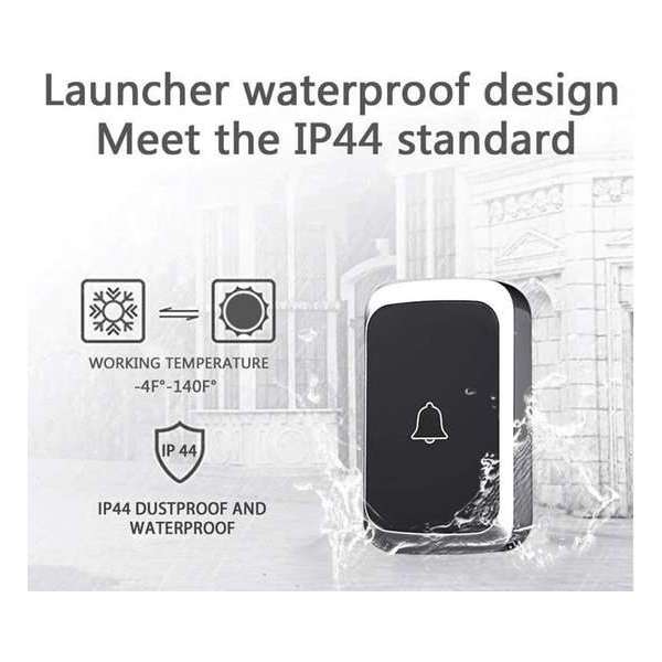Draadloze Deurbel Waterdicht - Deurbel - Draadloze Deurbel - Waterdicht Draadloze Deurbel Waterdicht - Deurbel - Draadloze Deurbel - Waterdicht