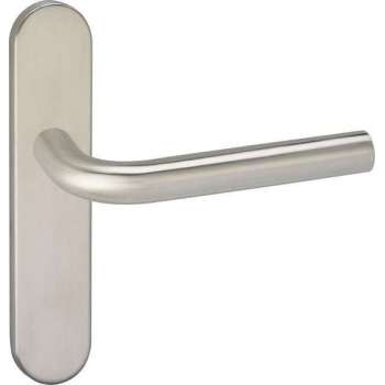 Impresso Dursley Deurklink – Deurbeslag – Ovaal – Deurschild – Zilver