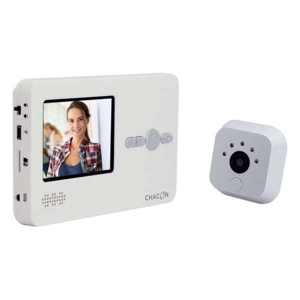 Chacon Digitale deurspion met lcd-scherm van 2,8" – wit Chacon Digitale deurspion met lcd-scherm van 2,8" – wit