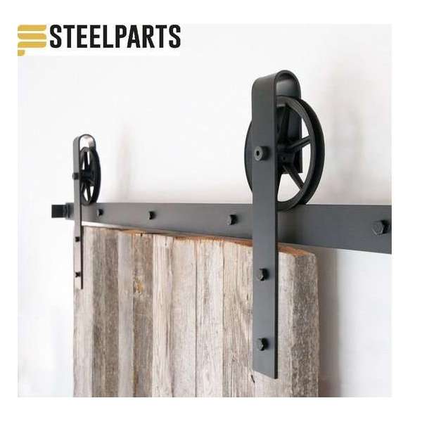 Barnwood Originals Spaakwiel Industrieel - schuifdeursysteem-Staal Barnwood Originals Spaakwiel Industrieel - schuifdeursysteem-Staal