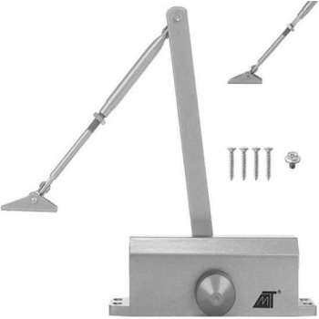 Deurdranger - deurbreedte tot 100 cm - gewicht tot 80 kilo - Silver