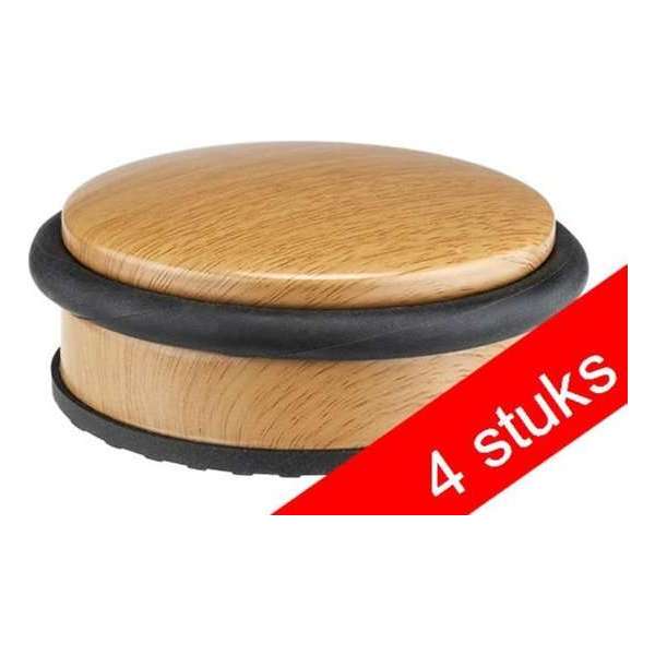 Deurstopper metaal - bamboedesign - 4 stuks Deurstopper metaal - bamboedesign - 4 stuks