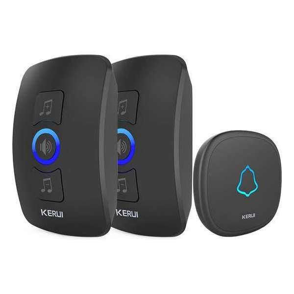 Odisus® Kerui - Deurbel - 32 Liedjes - 2 Ontvangers - 150 Meter Bereik Odisus® Kerui - Deurbel - 32 Liedjes - 2 Ontvangers - 150 Meter Bereik