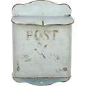 Brievenbus hangend metaal ant. groen 23,5x12x5x34,5cm