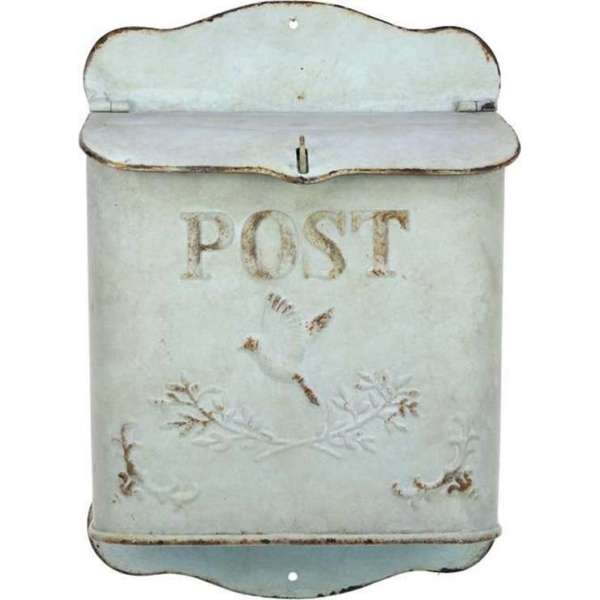 Brievenbus hangend metaal ant. groen 23,5x12x5x34,5cm Brievenbus hangend metaal ant. groen 23,5x12x5x34,5cm