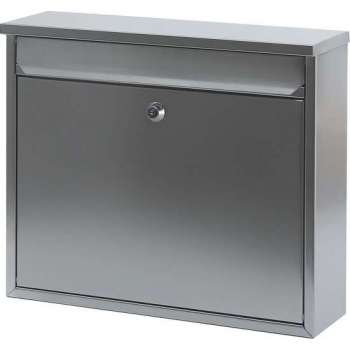 V-part Brievenbus Granadan 11 X 36 X 31,5 Cm Staal Matzilver