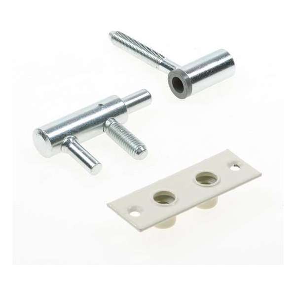 Van Erp Paumelle tubtarra met plaat 75 x 14mm Van Erp Paumelle tubtarra met plaat 75 x 14mm