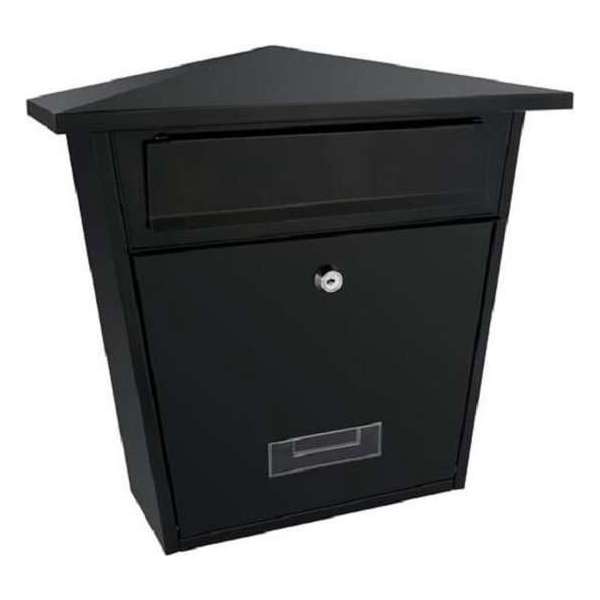 Perel Brievenbus Sydney 37 X 34,5 Cm Staal Zwart Perel Brievenbus Sydney 37 X 34,5 Cm Staal Zwart