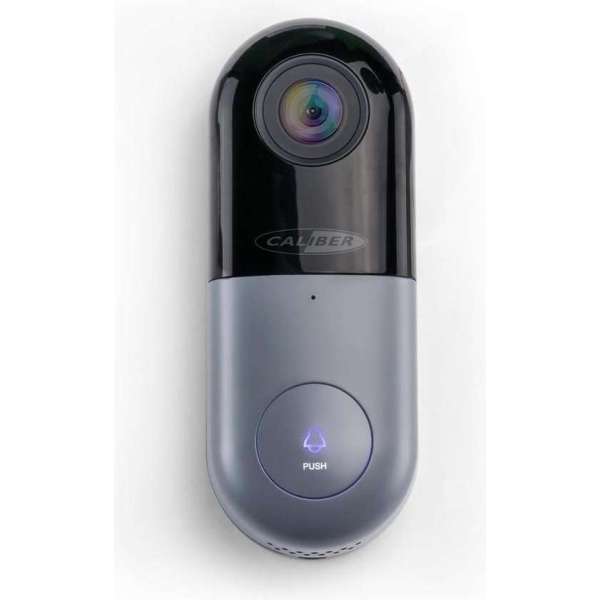 Caliber HWC502 - Slimme deurbel met 1080hd camera - Zwart grijs Caliber HWC502 - Slimme deurbel met 1080hd camera - Zwart grijs