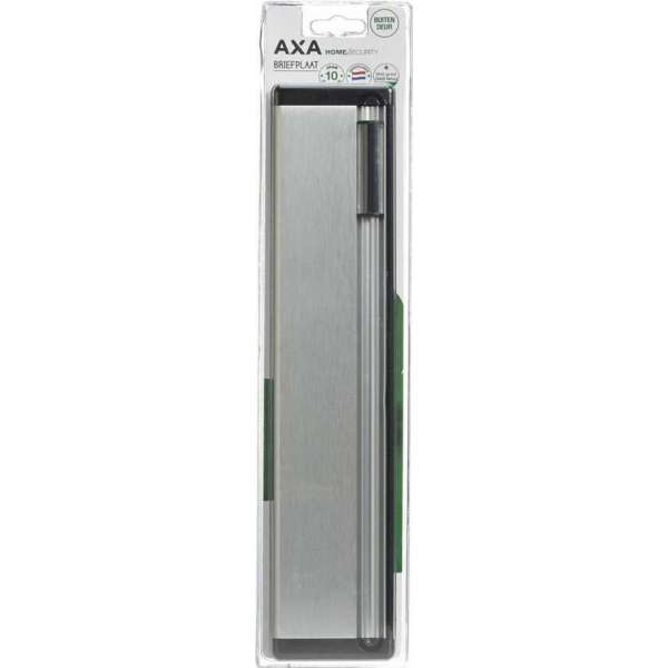 Axa briefplaat - 74x350 - Aluminium - met naamplaat - F1 Axa briefplaat - 74x350 - Aluminium - met naamplaat - F1