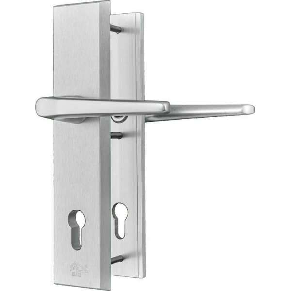 Besa Veiligheidsbeslag 92 kruk-kruk zonder kernbescherming Zilver SKG*** Besa Veiligheidsbeslag 92 kruk-kruk zonder kernbescherming Zilver SKG***