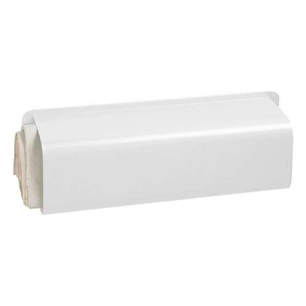Krantenrol In gelakt staal , Wit 40cmx14cmx8cm Krantenrol In gelakt staal , Wit 40cmx14cmx8cm
