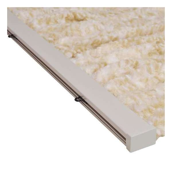 Kattenstaartgordijn 56x185 beige/wit Kattenstaartgordijn 56x185 beige/wit