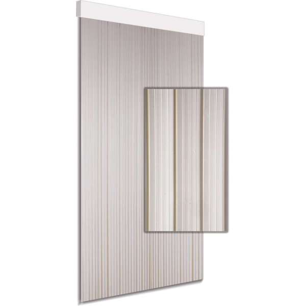 DEGOR Luxe Vliegengordijn/deurgordijn Lamellen efffen Wit 90x210 DEGOR Luxe Vliegengordijn/deurgordijn Lamellen efffen Wit 90x210
