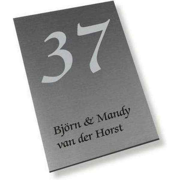 Namen enzo! Naambordje RVS-look 15x20 cm Namen enzo! Naambordje RVS-look 15x20 cm